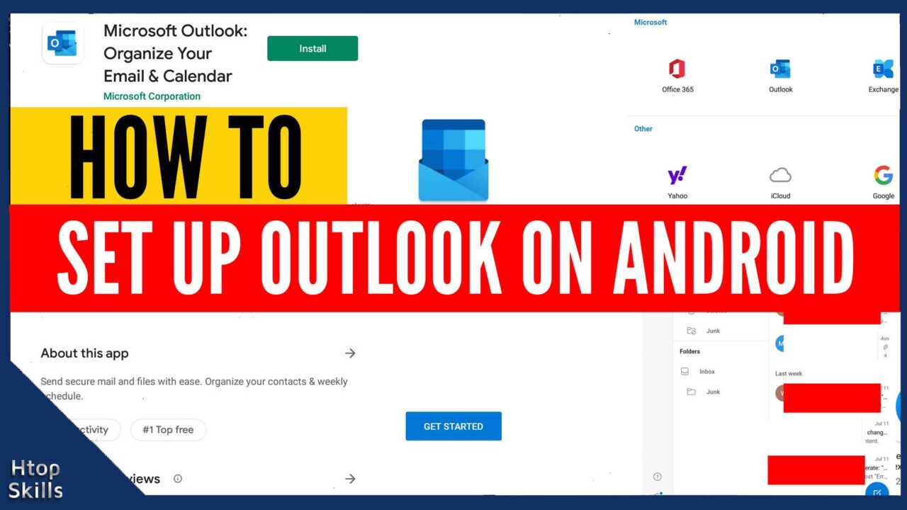 How To Set Up Outlook On Android Htop Skills