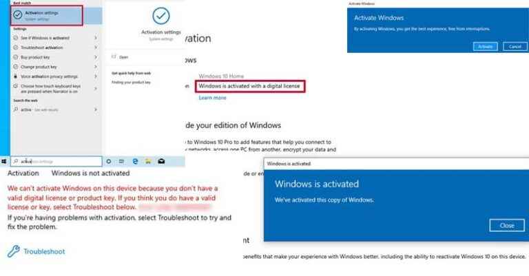 Activate windows 10 with windows 7 8 key - Htop Skills