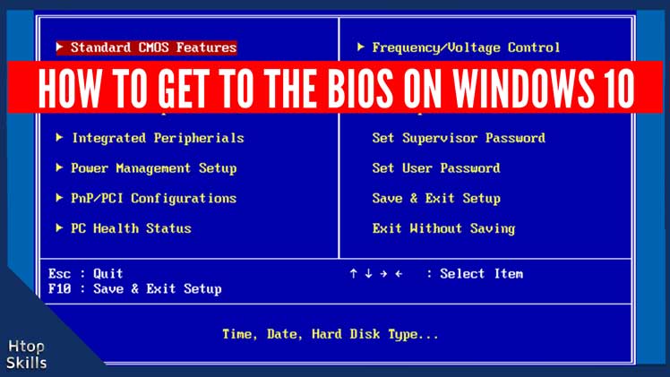 Image contains computer BIOS screen
