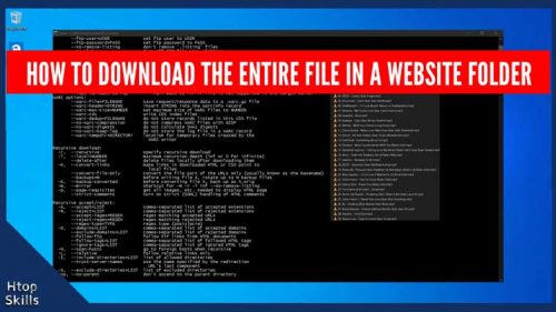 How to download the entire file in a website folder - Htop Skills